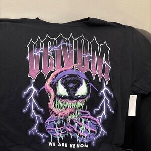 NEW Marvel Venom Black and Purple T-Shirt
